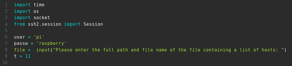 Raspberry Pi | Automated script to change the password